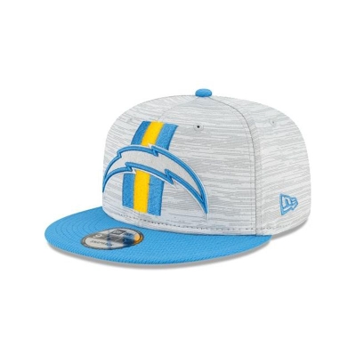 Blue Los Angeles Chargers Hat - New Era NFL Official NFL Training 9FIFTY Snapback Caps USA9874215